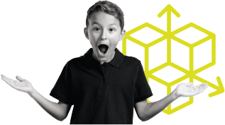 A student excited about learning math