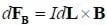 dFB = Idl x B