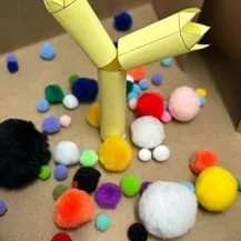 A photo showing non-specific antigens on the bottom of the well. The image represents the unbound antigens at the bottom of the well, which must be washed away. Primary antibodies do not recognize all antigens, only specific ones.