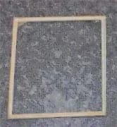 Photo shows a square shape made from four straws taped together.