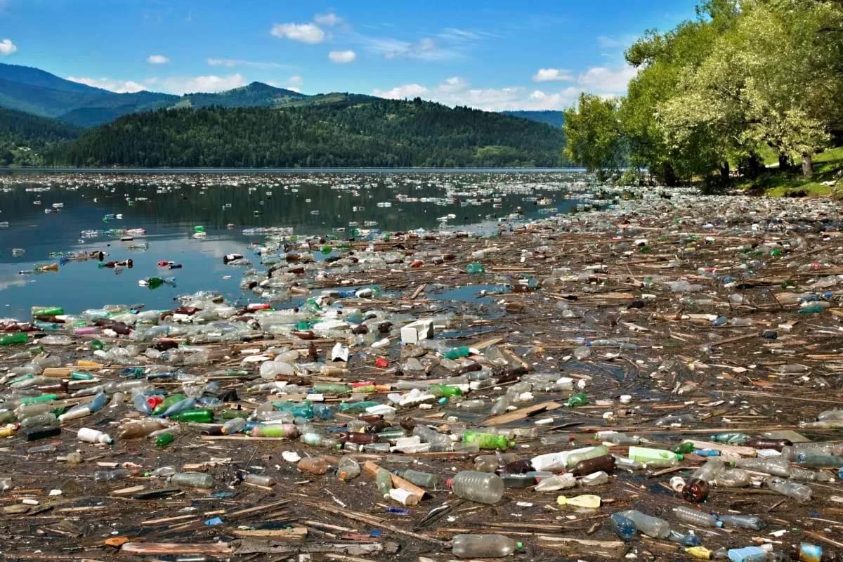 Pollution on water