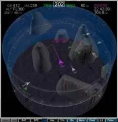 Diagram that shows lumpy objects floating in open space.