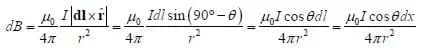 Equation dB =