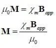 equations μ0M =