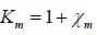 Km = 1 + Xm