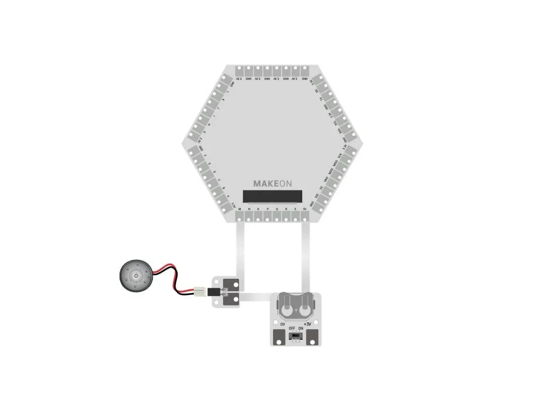 A figure showing a motor connected to an on/off switch.