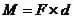 Equation: M = F x d