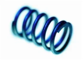 A photograph shows a blue coil representing a solenoid.