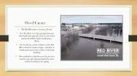 Student work exemplar showing flood causes.