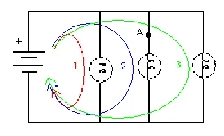 A line drawing shows a circuit in parallel, which has more than one path to flow through.