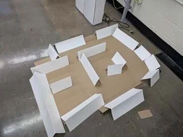 A photo showing the maze for the ultimate challenge.