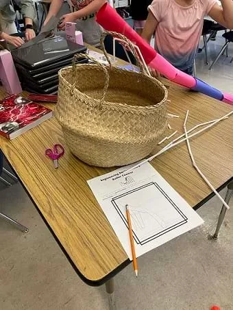 Students are required to draw their design prior to building their roller coaster.